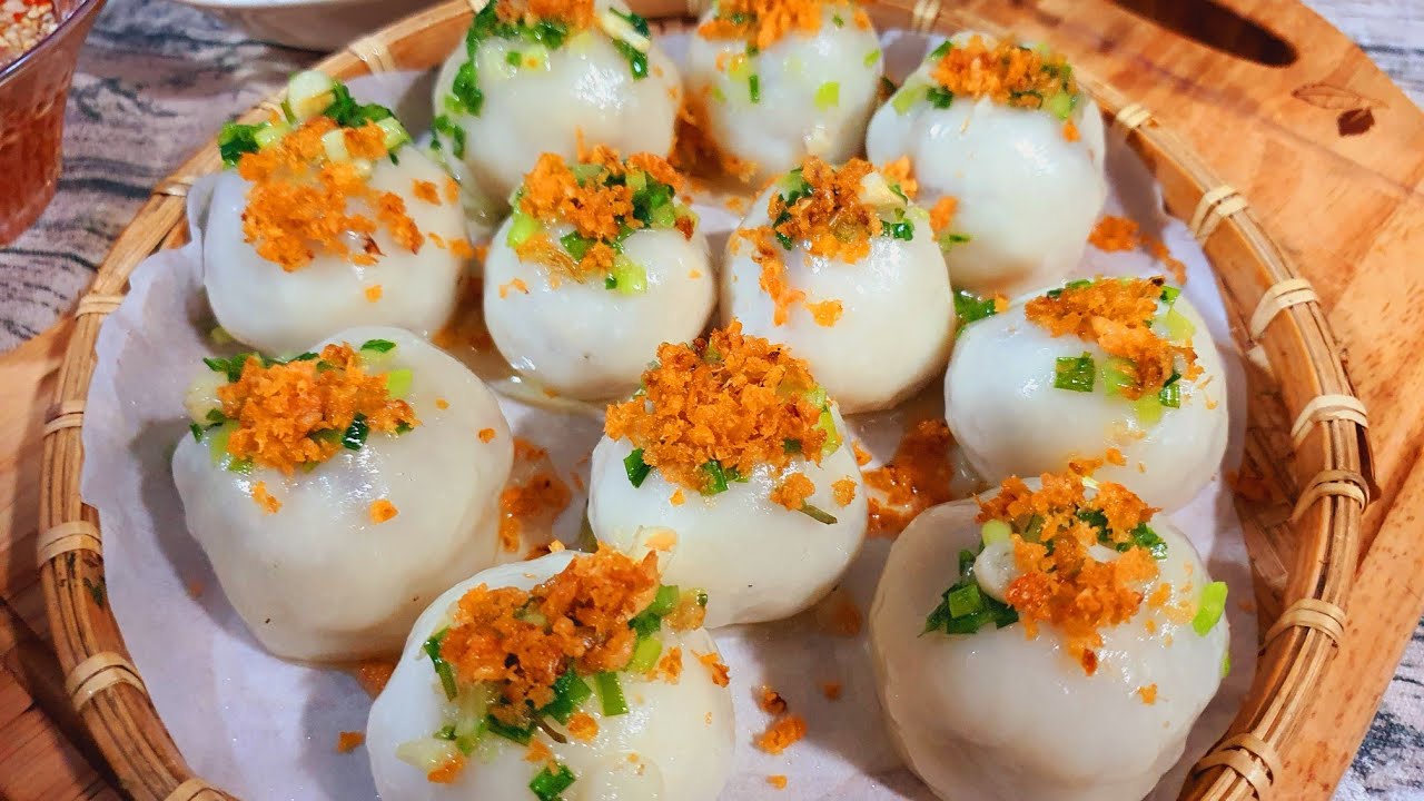 Cách làm bánh ít trần nhân tôm thịt thơm ngon