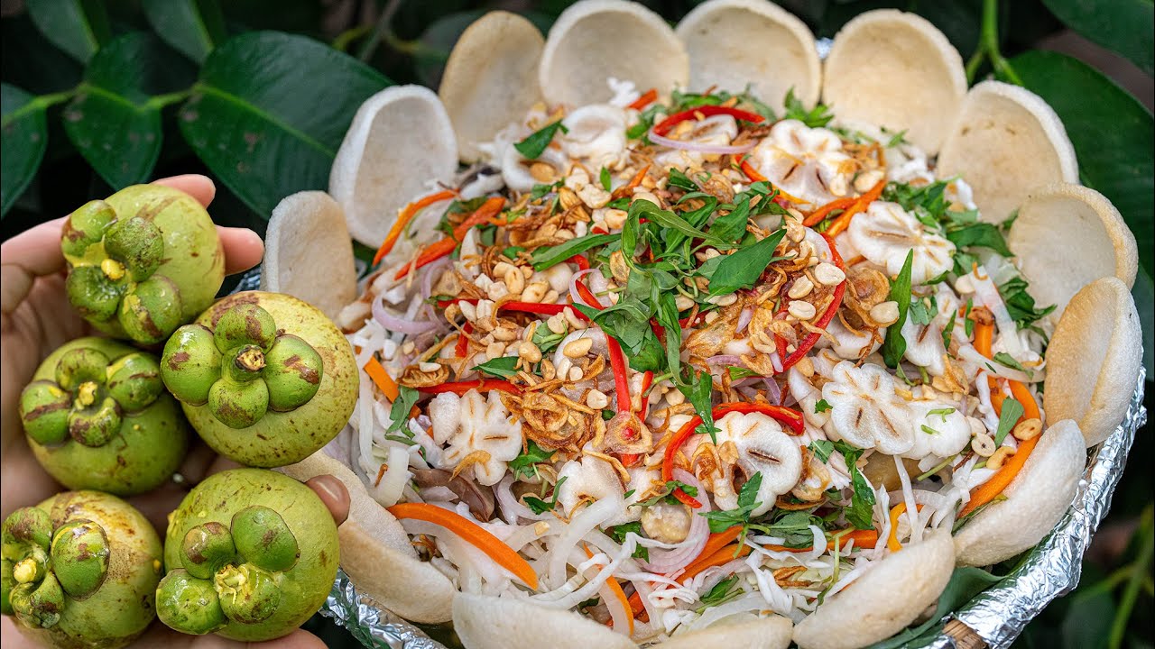 Cách làm gỏi gà măng cụt thanh mát, giòn ngon chuẩn vị