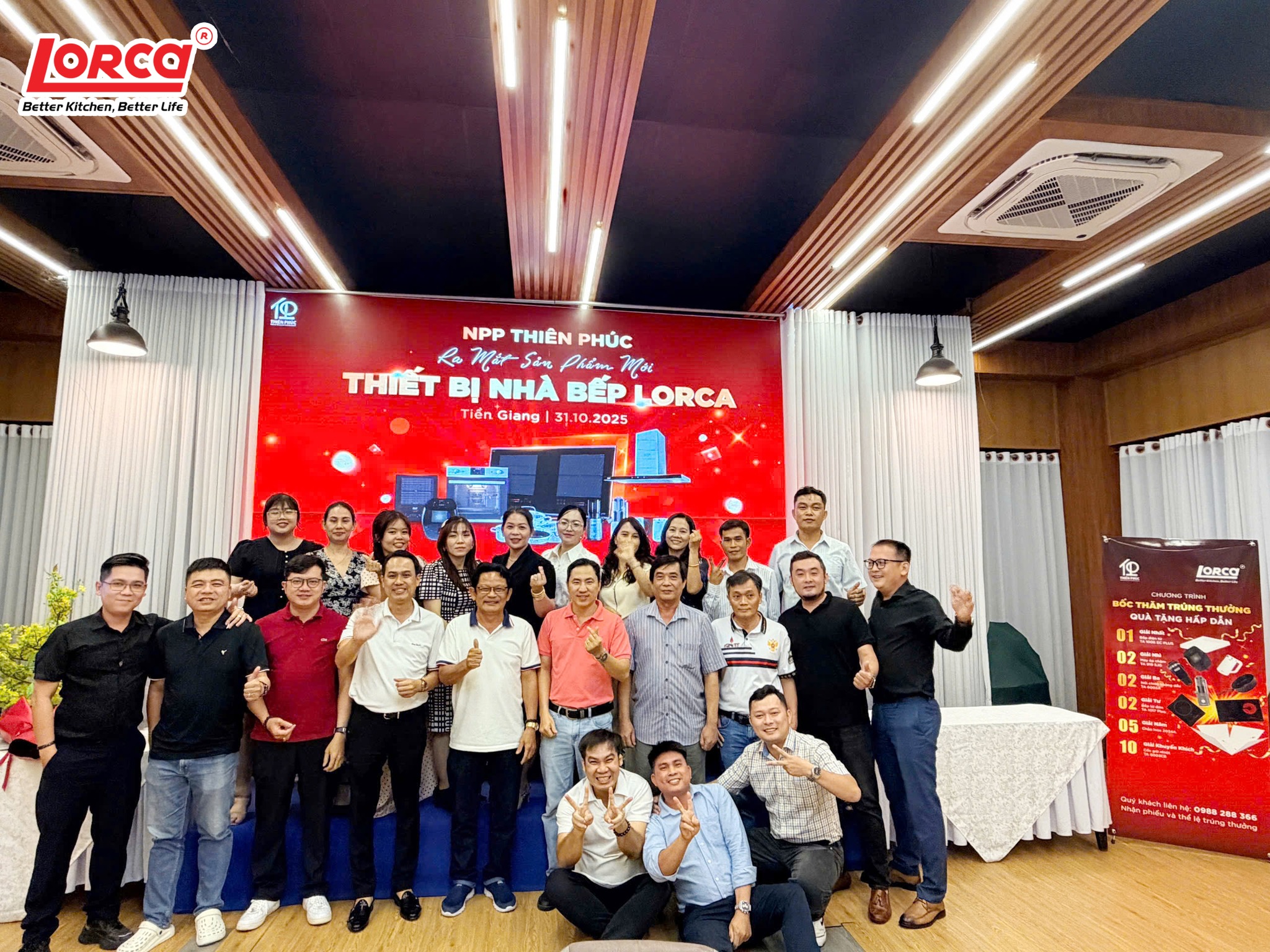 HỘI NGHỊ HỢP TÁC RA MẮT SẢN PHẨM MỚI LORCA VỚI NHÀ PHÂN PHỐI THIÊN PHÚC THÁNG 10/2025 TẠI TIỀN GIANG