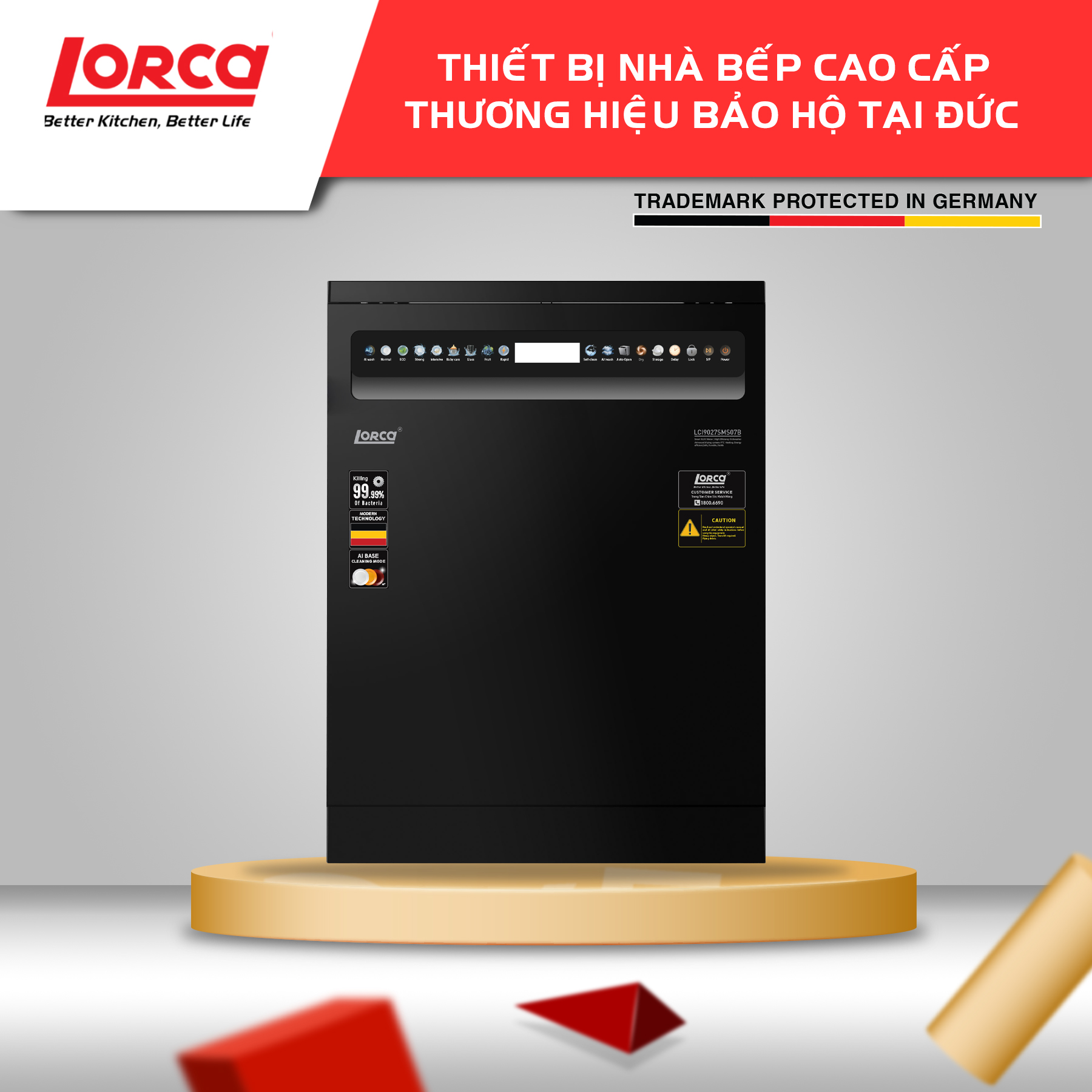 Máy Rửa Bát Tiêu Chuẩn Châu Âu Nhập Khẩu Chính Hãng Giá Tốt
